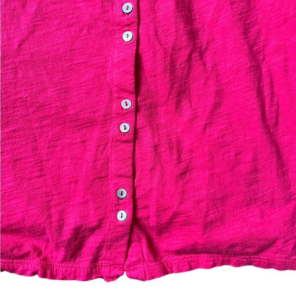 White Stuff Pink Sleeveless T-shirt Size 16 UK Buttoned Back Excellent Condition - Picture 7 of 8